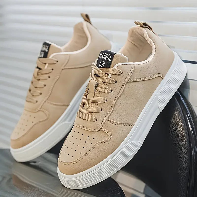 Chaussures de Skate Homme Cuir Artificiel Antidérapantes — Style Décontracté