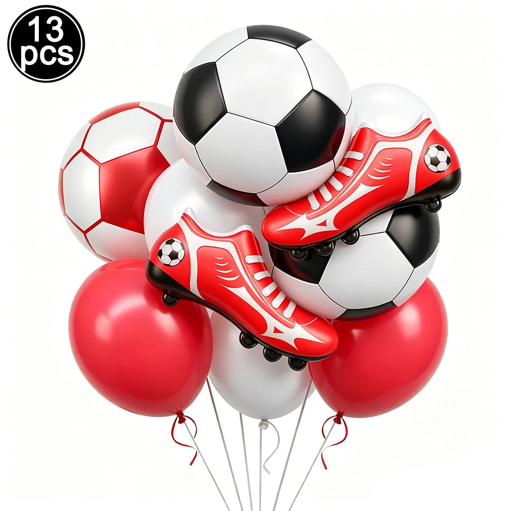 Ballons Aluminium Thème Football — Décoration Fête Anniversaire & Baby Shower Enfant
