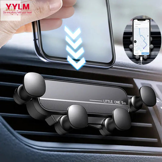 Support de téléphone pour voiture par gravité — ventilation, GPS, universel smartphones