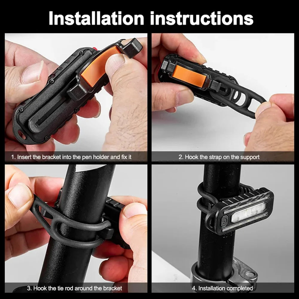 Lampe de poche LED Recharge USB, lampe de travail, porte-clés, pour Police, Clip d'épaule, lumière clignotante d'avertissement, lampe d'extérieur