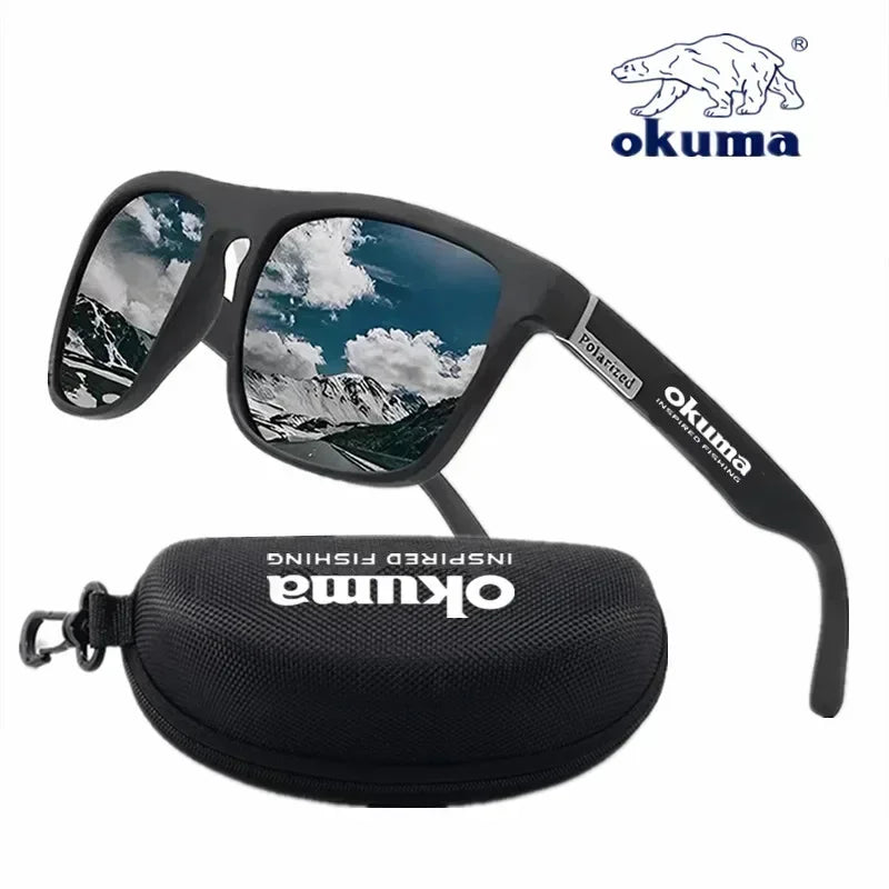 Okuma - Gafas de sol polarizadas para hombres y mujeres, gafas de sol para caza, pesca, ciclismo, con caja opcional, UV400