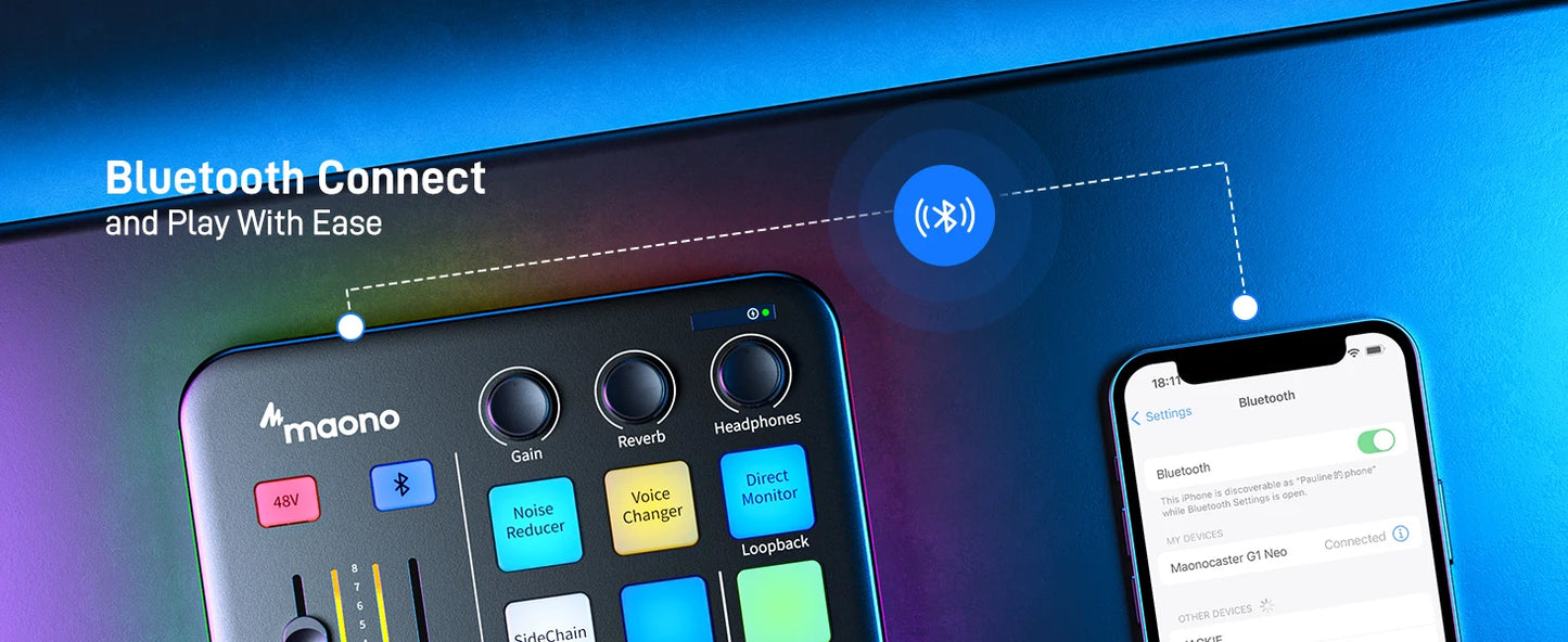 Interface Audio Gaming XLR — Effets Sonores & LED RGB Podcast & Streaming