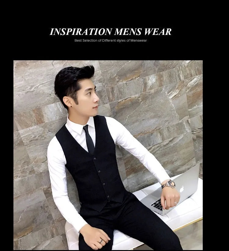 Gilet coupe cintrée pour Homme, noir, gris, bleu marine, Plus, décontracté, sans manches, Business, M-6XL