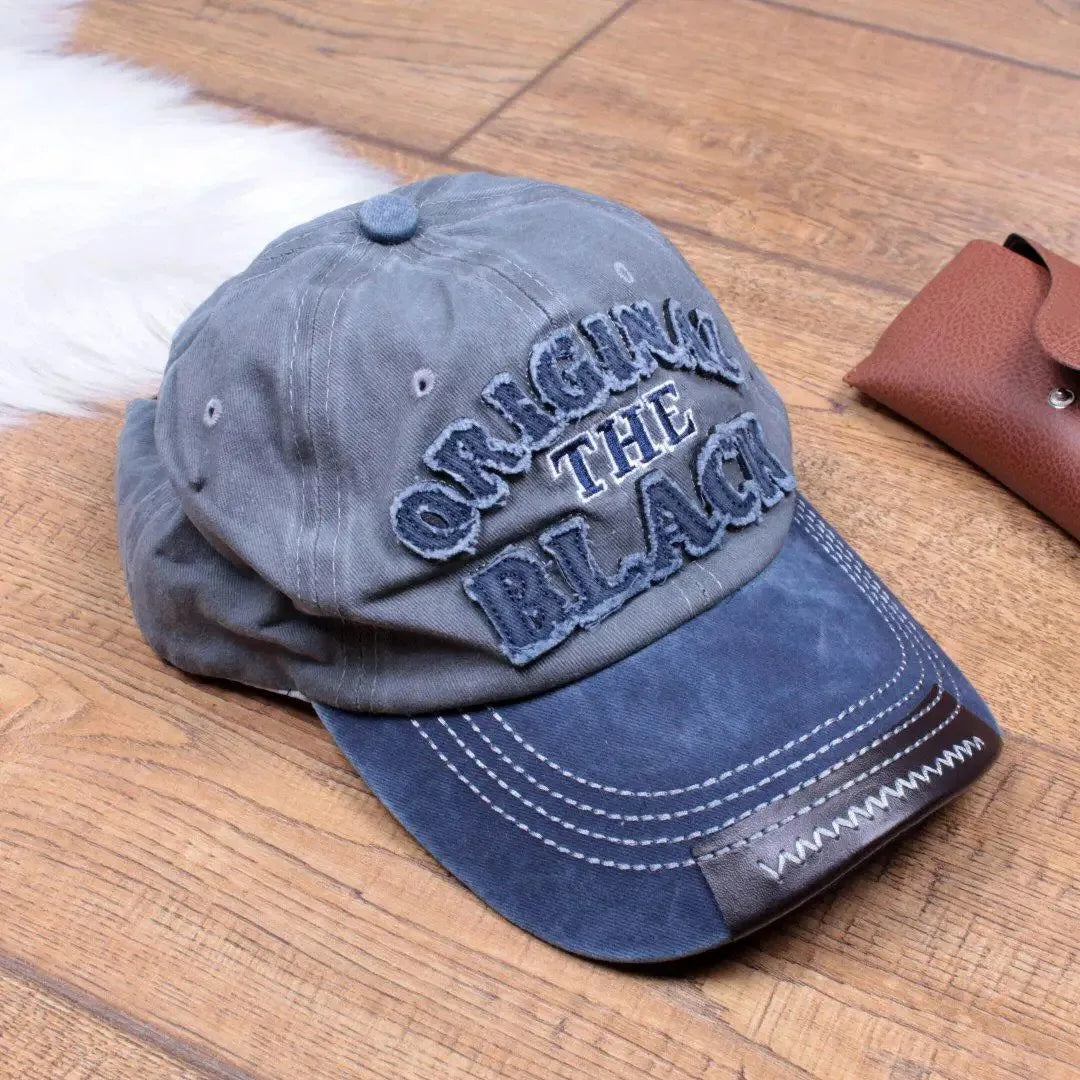 Casquette de Baseball Vintage unisexe, chapeaux en coton délavé pour hommes et femmes, casquette décontractée avec lettres noires brodées, casquette de sport de plein air