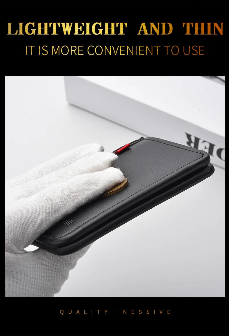 Mini portefeuille Ultra-fin en cuir PU souple pour hommes, 1 pièce, porte-cartes de crédit, court et Vertical, de haute qualité