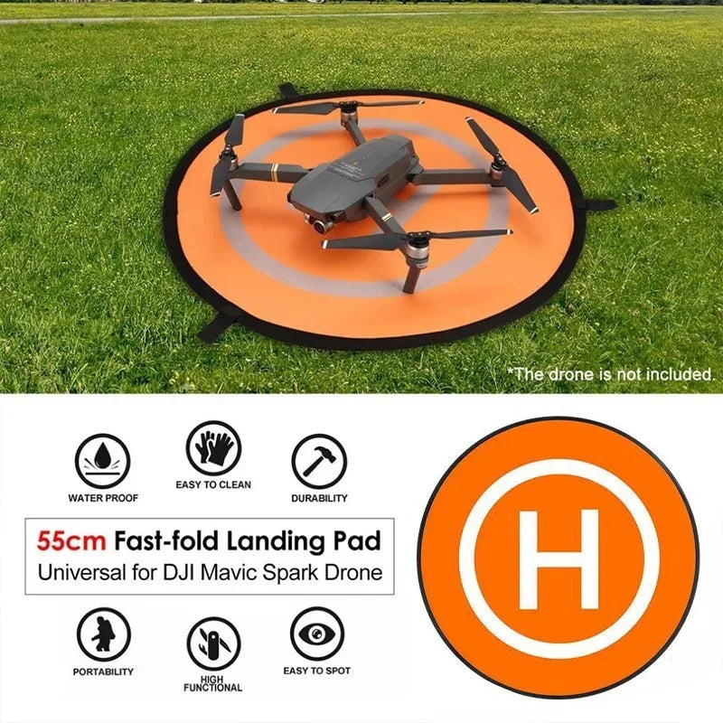 Accessoires pour quadrirotor de Drone, tapis d'atterrissage pliable universel de 55cm, tapis pour Drone RC, tablier de stationnement pour quadrirotor