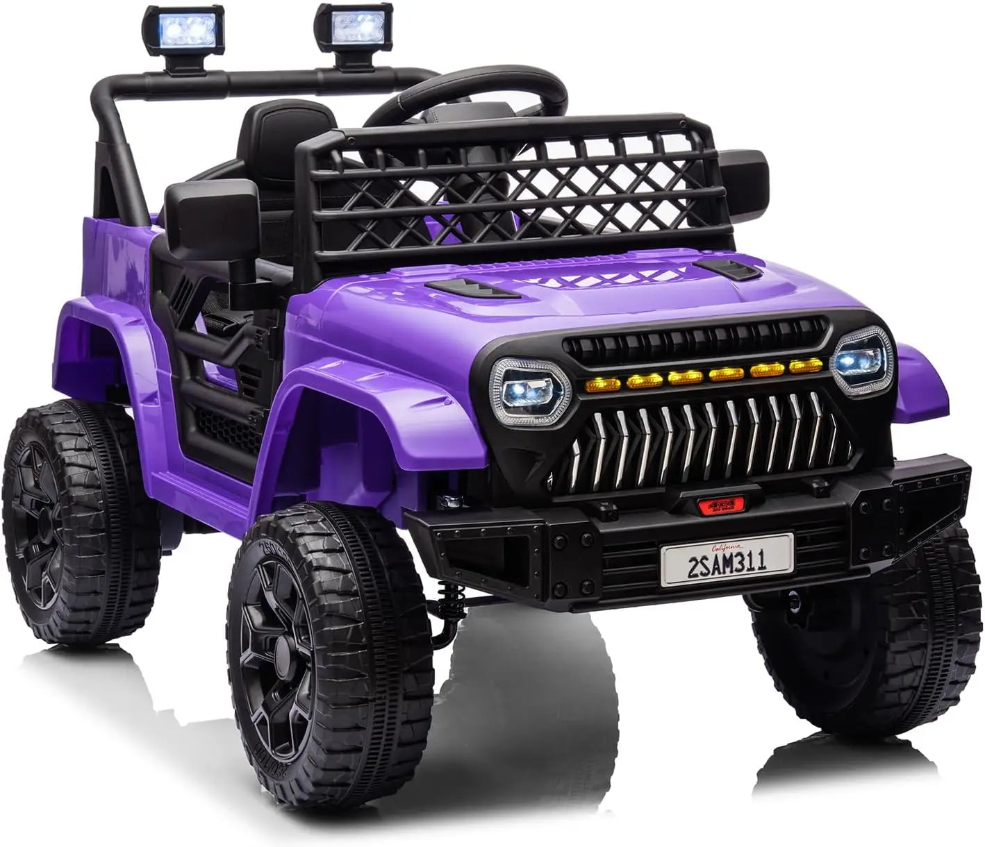 12V Kids Ride-On Car, Electric Toddler Vehicle with Remote Control, 3 Speeds, LED Lights, Music, and USB Port, Battery Powered