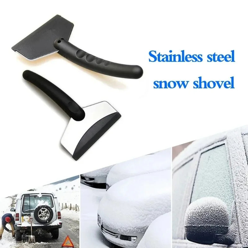 2Pcs Multifunction Car Snow Shovel, Winter Windshield De-icing Ice Scraper, Glass Snow Removal Tools, Auto Accessories