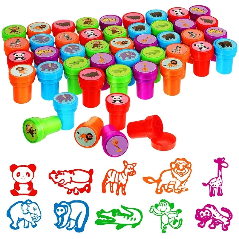 Assortiment de timbres auto-encreurs pour enfants, 10 pièces, tampons de jouets pour enfants, sceau de visage Smiley, Scrapbooking, peinture à la main, décor d'album Photo