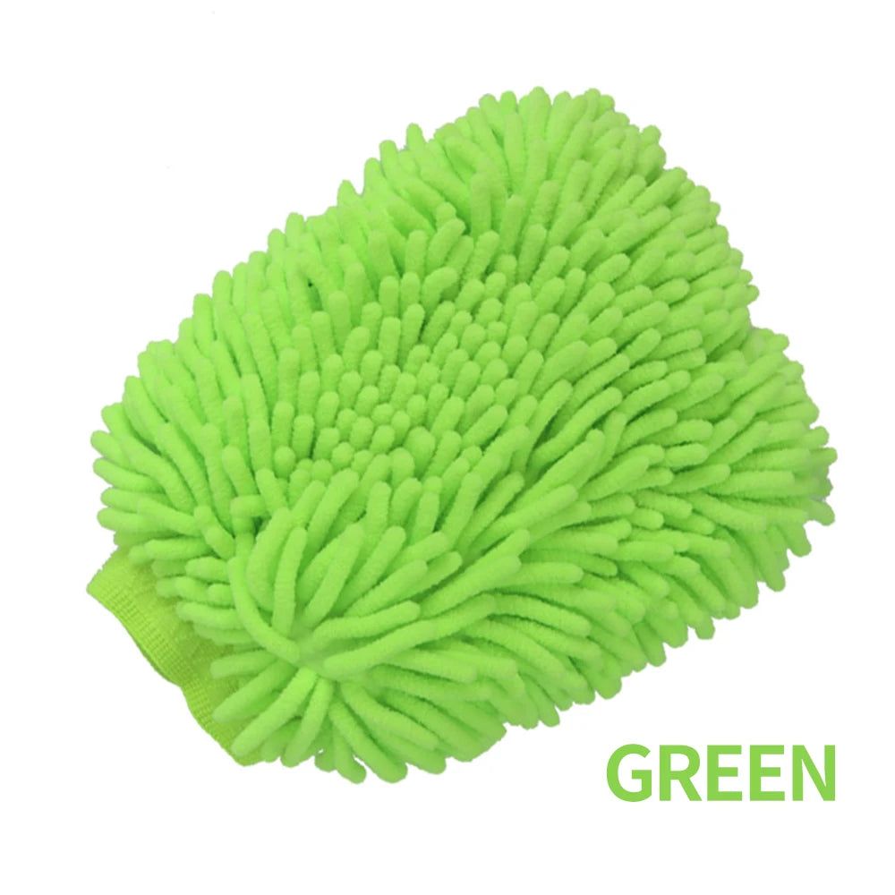 Gants de lavage de voiture, gant en Chenille, chiffons en peluche épais double face, fournitures de voiture, outils de nettoyage, accessoires automobiles, détails de voiture