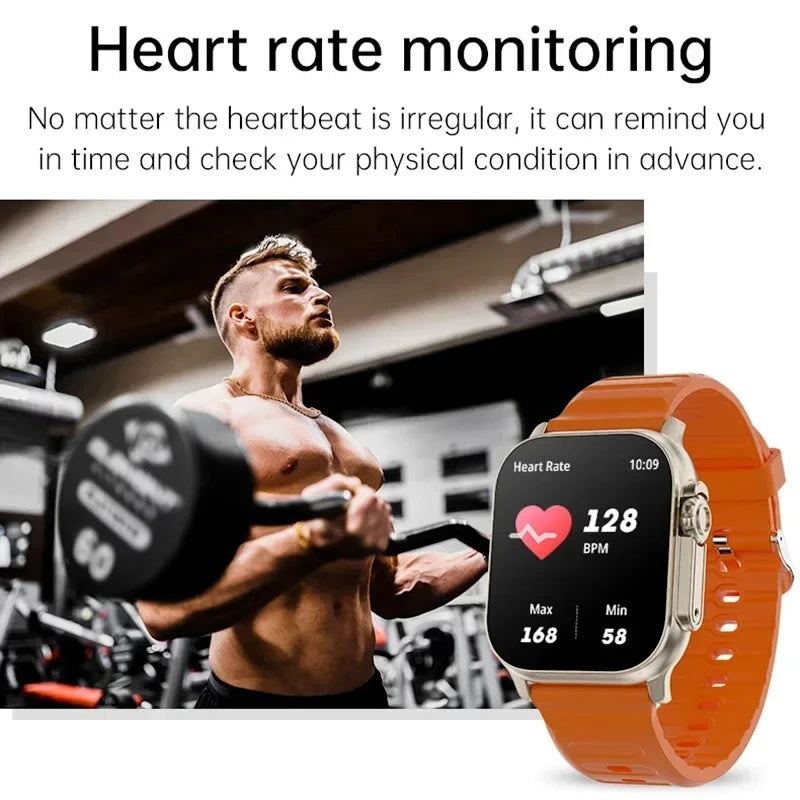 Montre Connectée Bluetooth — Alerte Message Fréquence Cardiaque Sport Android iOS