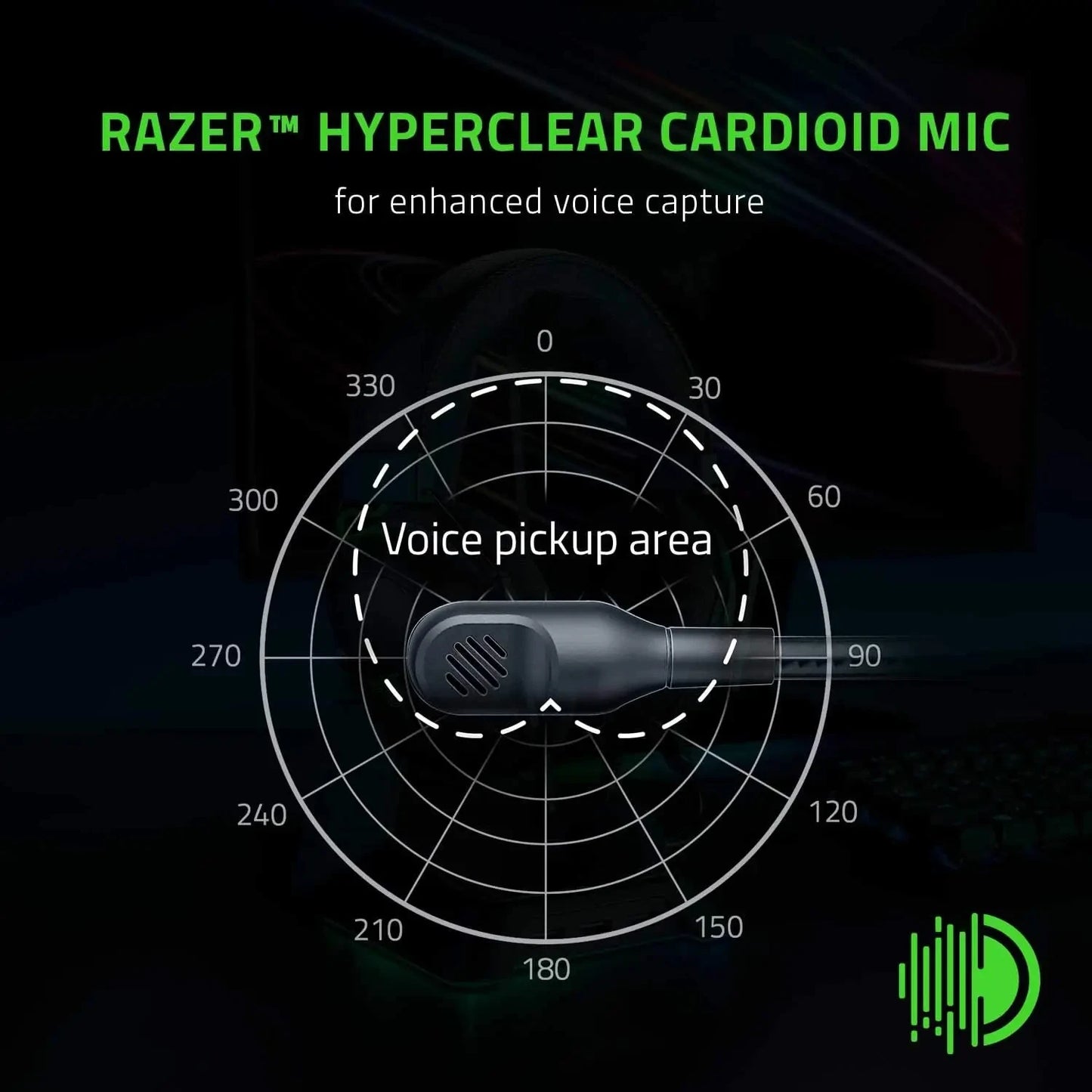 New Razer BlackShark V2 X Wired Esports Headset Advanced Passive Noise Cancellation, 7.1 Surround Sound, HyperClear Cardioid Mic
