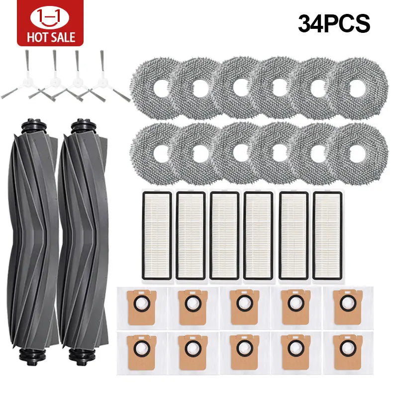 Dust bag for Xiaomi X20 + / X20 Plus robot vacuum cleaner, mop and grill accessories, main side brush, Hepa filter, spare parts