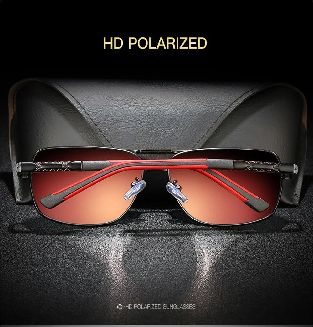 Lunettes de Soleil Femme Polarisées Dégradé — Lentille Carrée, Rétro, Conduite