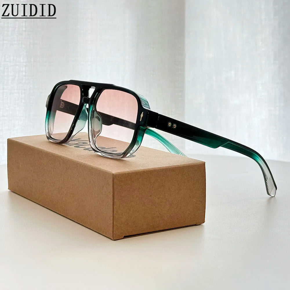 Men's Square Sunglasses Vintage Fashion Retro Women's Sunglasses Trendy Gafas De Sol Hombre Lunette Soleil Femme Drop Shipping