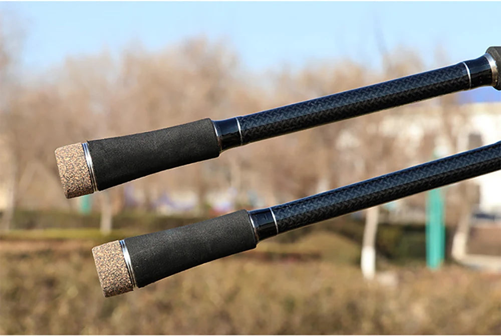 1.8M 2.1M 2.4M 2.7M 3.0M canne à pêche télescopique Portable en Fiber de carbone filature/coulée canne à poisson matériel