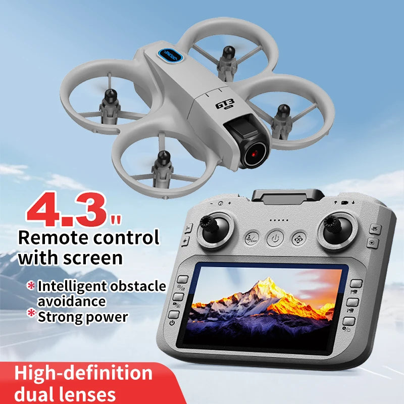 New GT3 8K HD Drone with Remote Control, Headless Mode, 360° Helicopter Mini Drone Toy Flip FPV 5G WIFI Quadcopter for Kids, Gifts