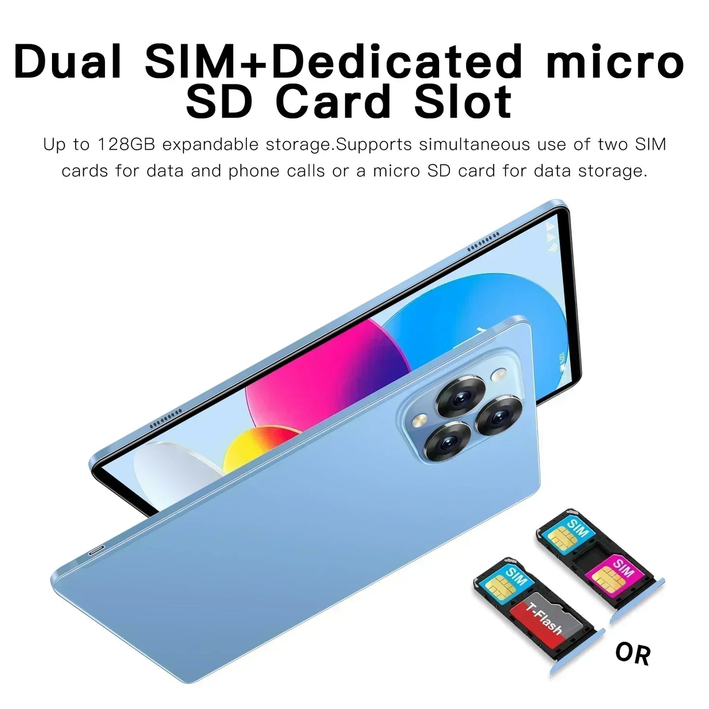 Tablette PC Android 16 2026 — 24 Go RAM, 2 To ROM, 20000 mAh, 5G, double SIM, WiFi, GPS, HD 4K, mini PC