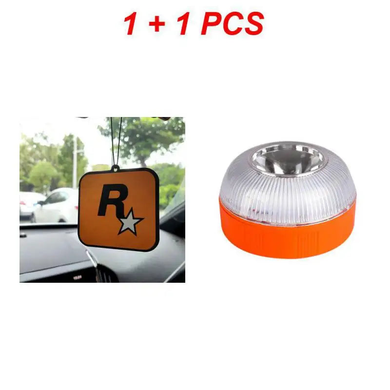 Balise de Secours V16 Homologuée DGT 2024 — LED, Rechargeable, Induction Magnétique, Espagne