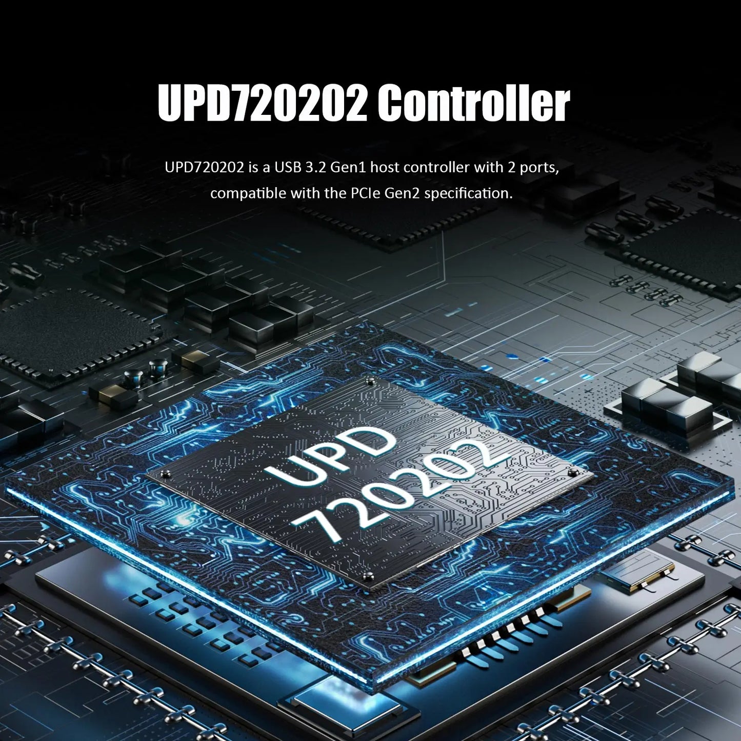 Carte d'extension PCIe USB 3.0 Type-A à 2 ports