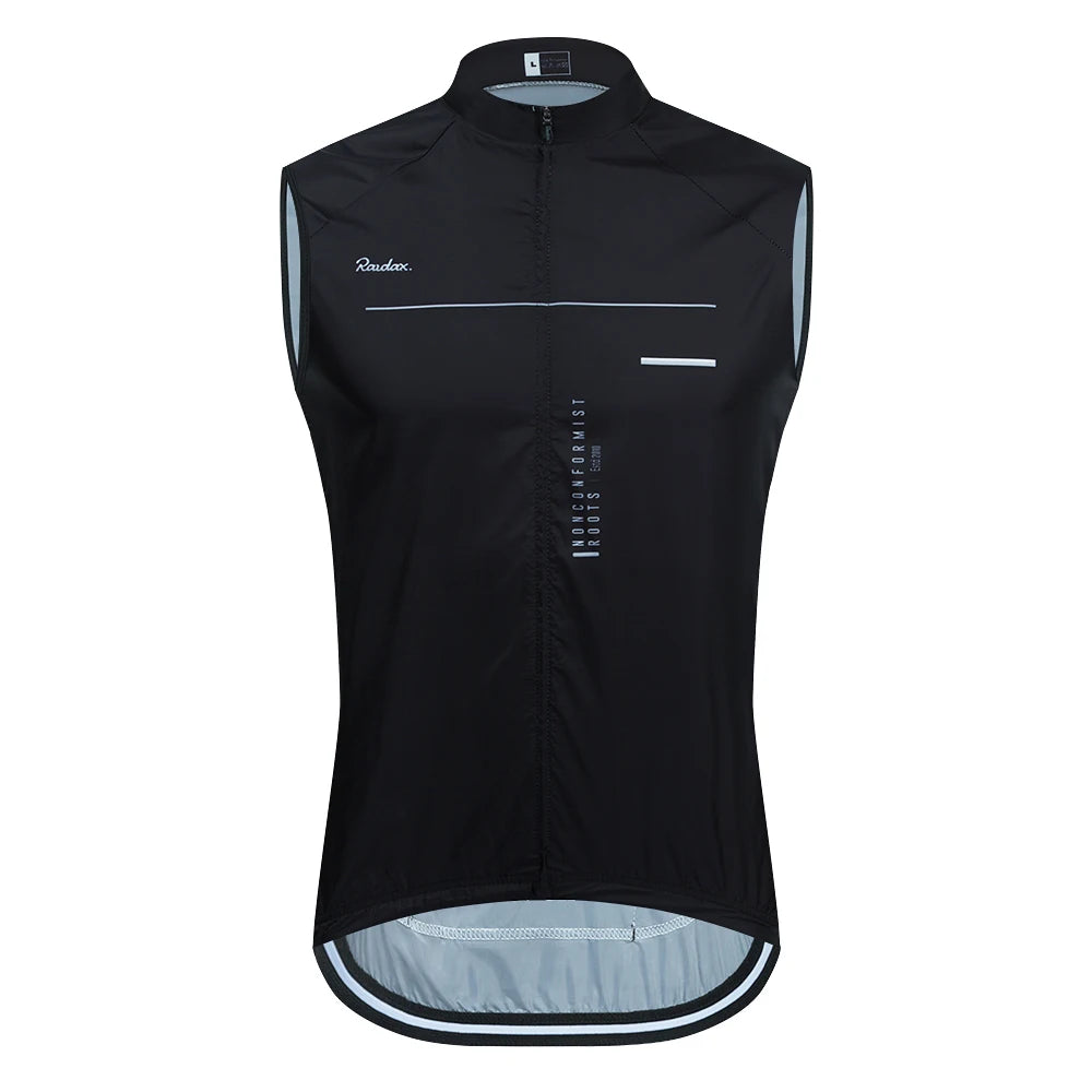 Gilet de cyclisme sans manches en maille — maillot de corps, coupe-vent, vêtements de moto
