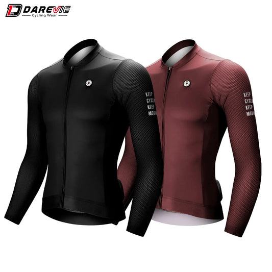 Maillot de Cyclisme Homme 2024 — Respirant Manches Longues VTT Route Anti-UV