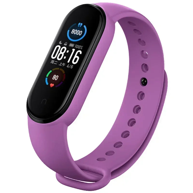 Watch Straps for Xiaomi Mi Band 7 6 5 4 3 Silicone Bracelet Wristbands MiBand 3/4 band5 band6 Smart Watch Accessories