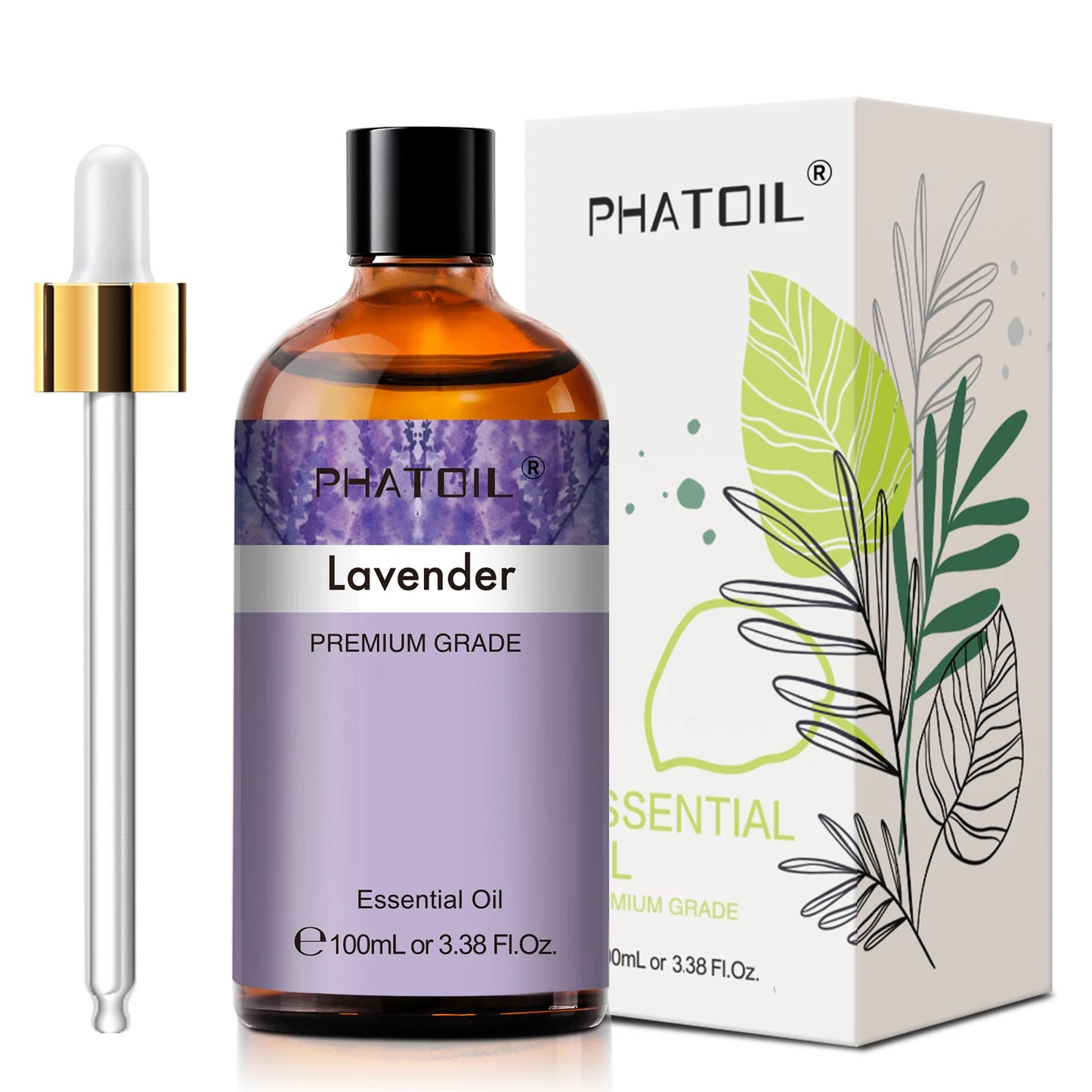 Huile Essentielle 100ml — Eucalyptus, Lavande, Vanille, Jasmin & Citron Aromathérapie