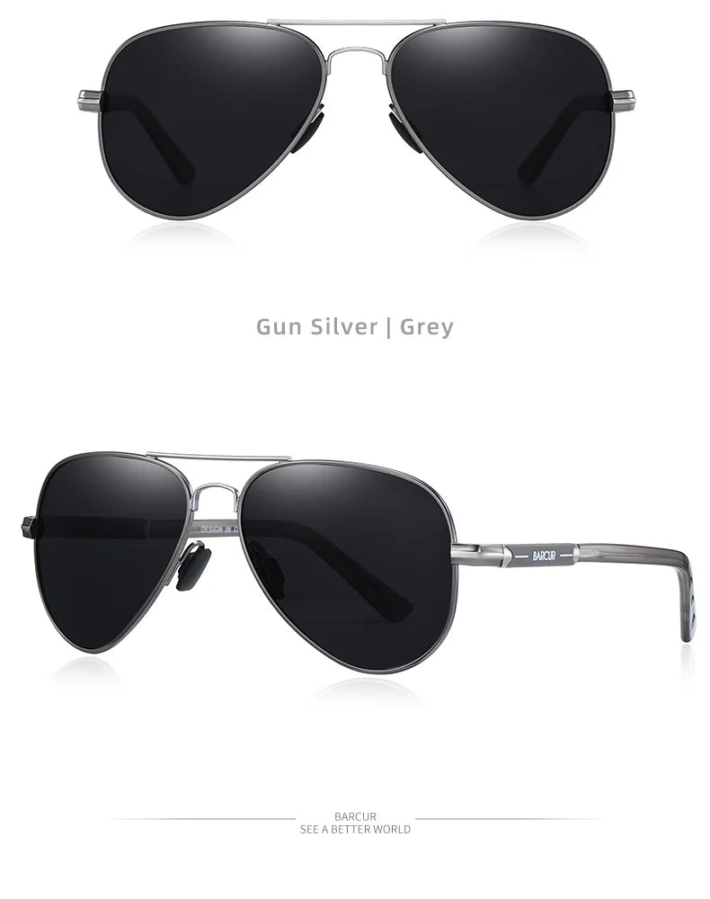 Lunettes de soleil pilotes polarisées — conduite, pêche, randonnée, accessoires homme