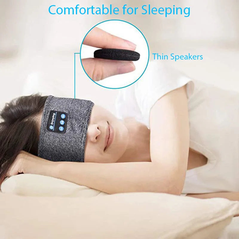 Casque Bluetooth sans fil, bandeau musical, bandeau de sport, bandeau de course, bandeau de fitness, bandeau anti-transpiration, écouteurs, masque de sommeil doux, casque