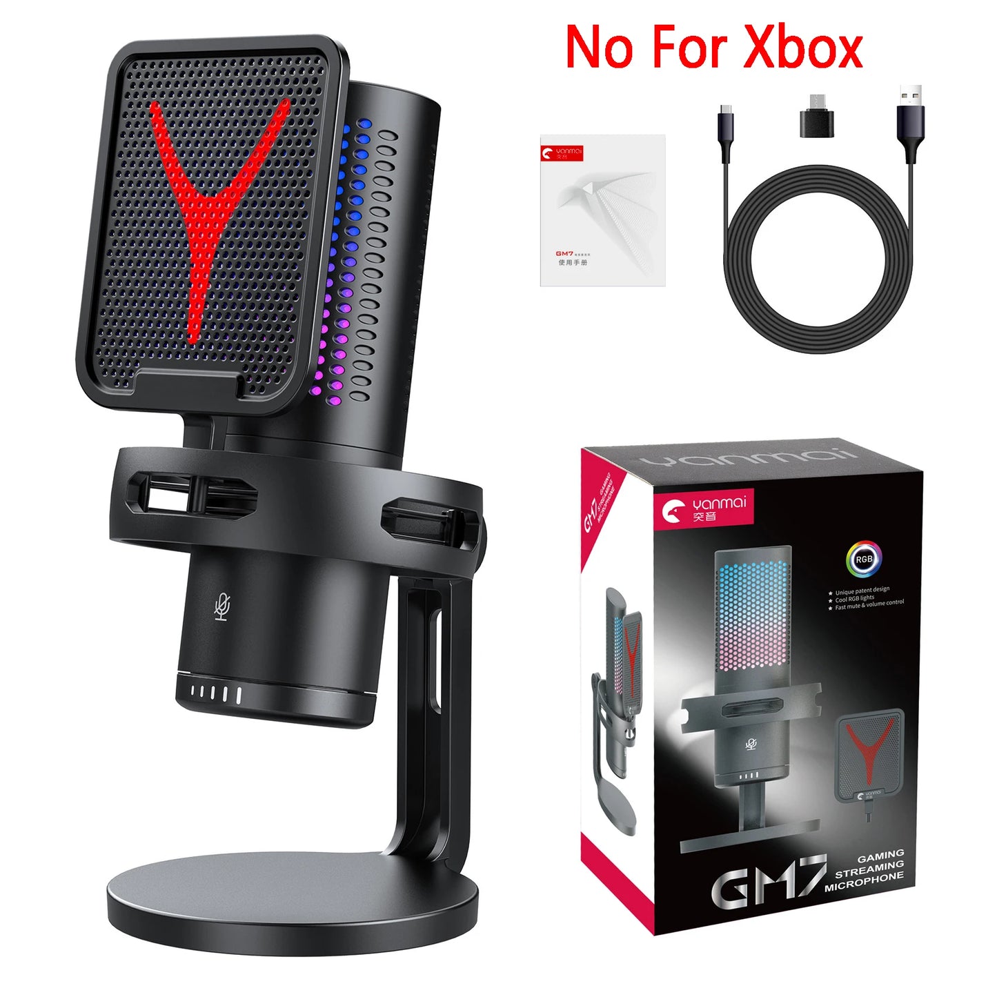 Microphone USB à condensateur pour gaming et podcast – Micro filaire pour PC, streaming et karaoké