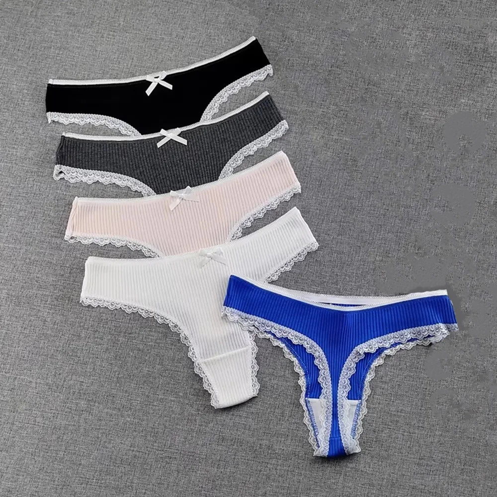 Culottes Dentelle Garniture Femme — Lot de 3 Pièces Lingerie