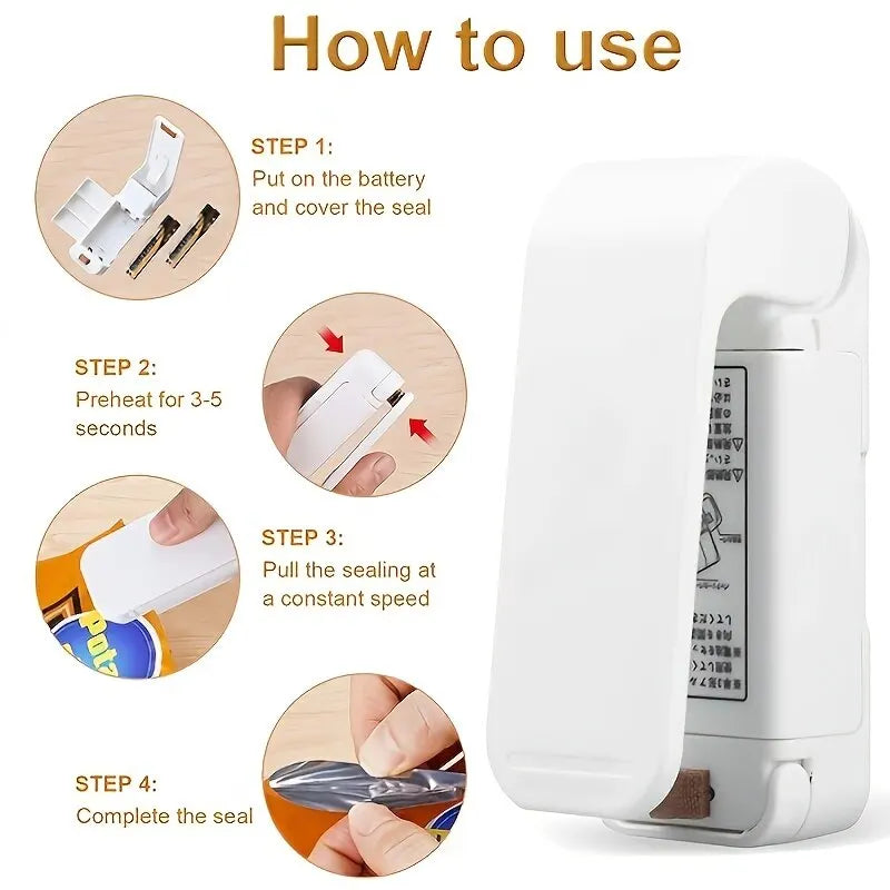 Sac thermoscellant portable — rangement plastique, mini clip alimentaire, collation, fruits, conservation fraîche