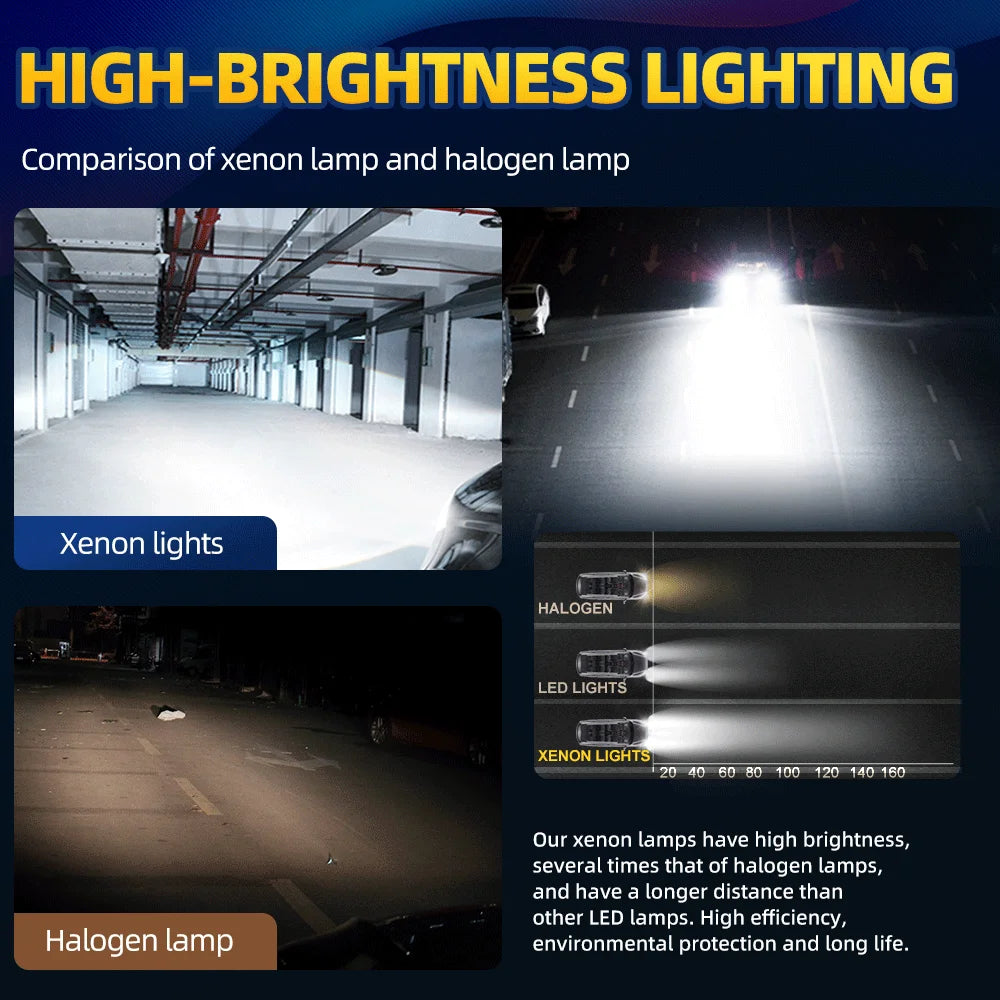 CROSSFOX 2 piezas 35W D1S D2S D3S D4S bombillas de faros delanteros de xenón Hi/Lo BI HID para coche 4300K 5000K 6000K 8000K 10000K 12000K
