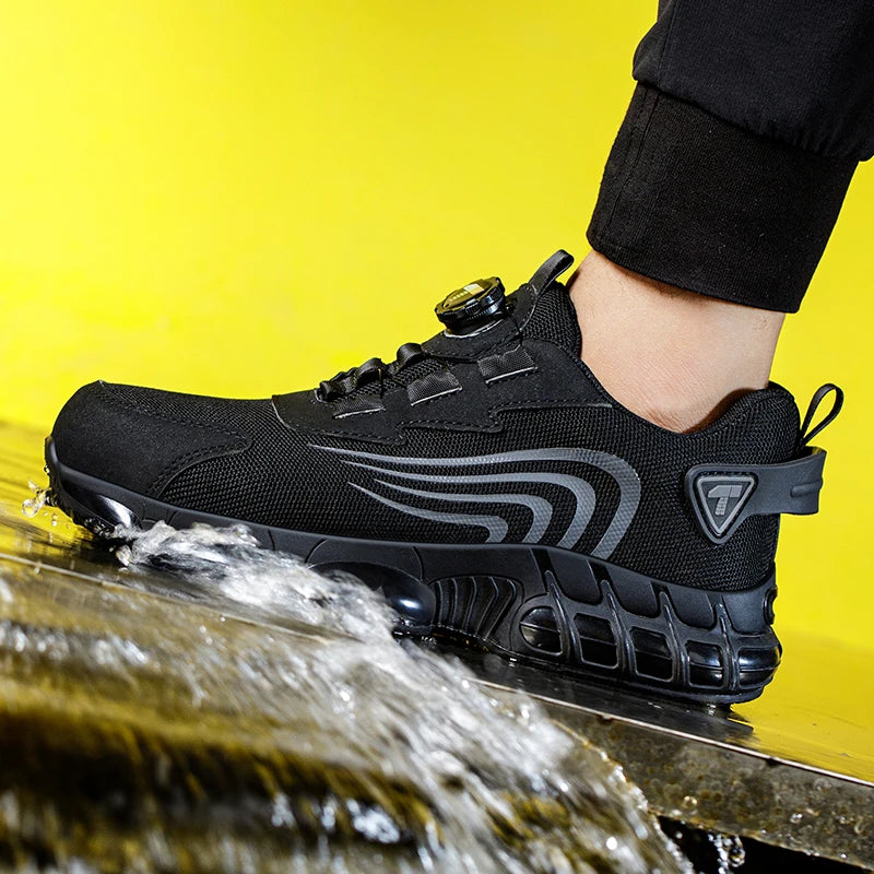 Chaussures de Sécurité Bouton Rotatif — Nouvelle Génération Protection