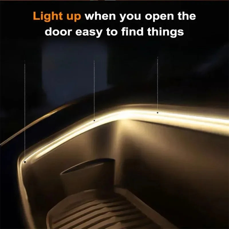 Éclairage de coffre de voiture haute luminosité, lumière ambiante, décoration intérieure, câblage LED, détection automatique gratuite, bande lumineuse pour hayon
