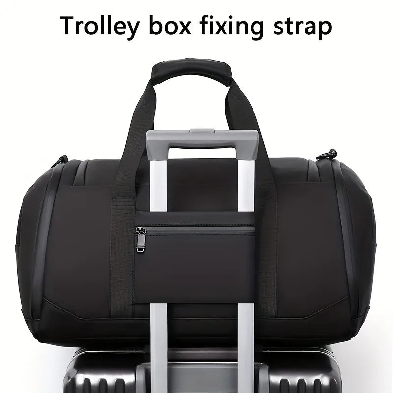 Sac de voyage de grande capacité pour hommes, sac de sport spacieux avec plusieurs compartiments, sac de week-end pour une nuit, sac de voyage