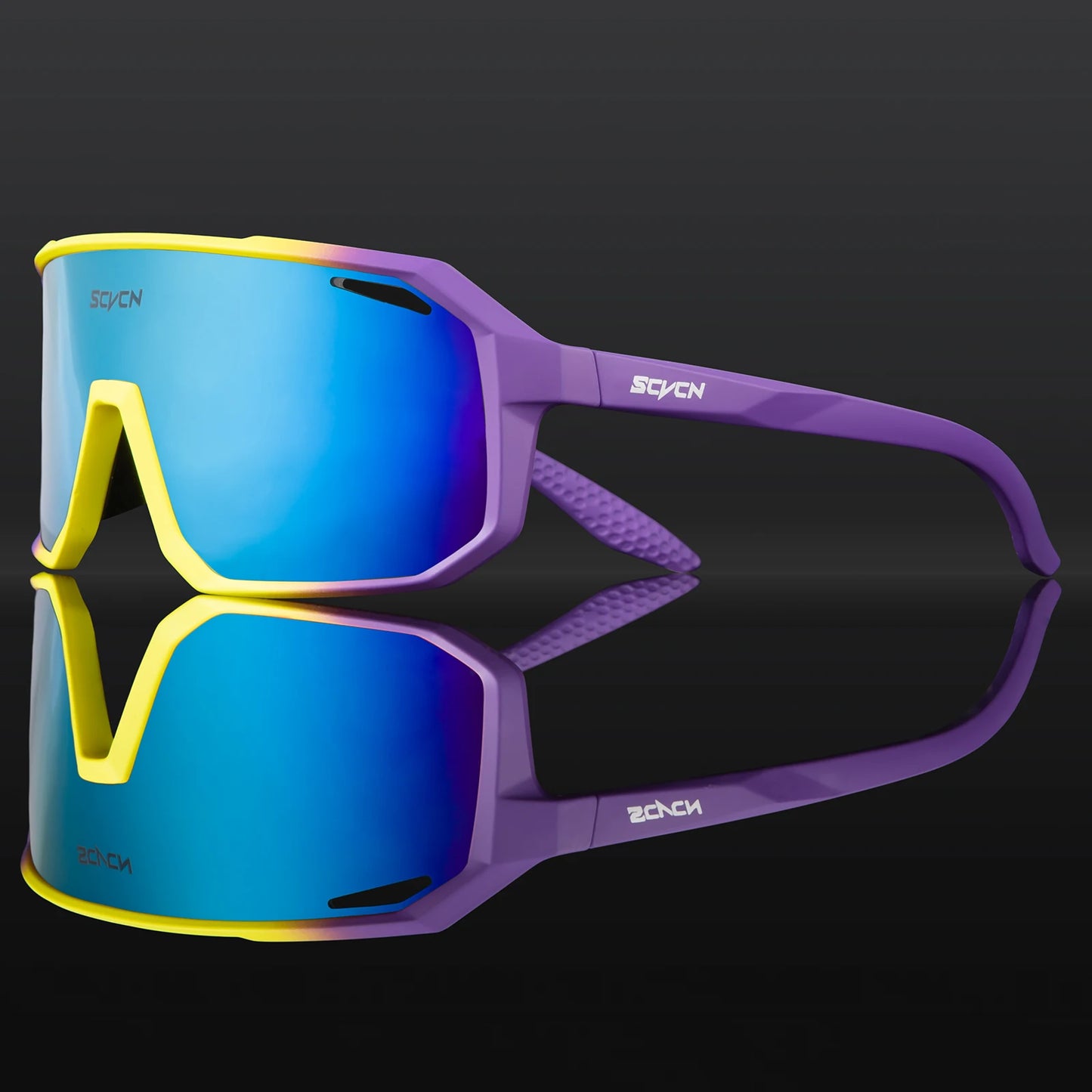 SCVCN Men's Cycling Sunglasses Women's Mountain Bike Road Bike Driving Glasses Outdoor Sports Racing Eyewear UV400 Hiking Glasses