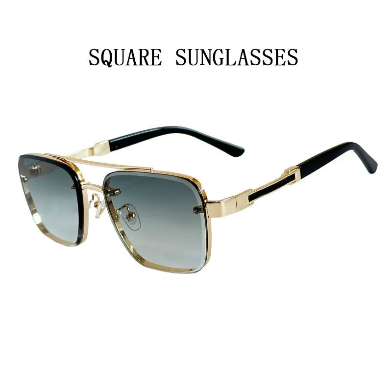 Lunettes de soleil carrées pour hommes et femmes — vintage, mode, rétro, 2025 (v3)