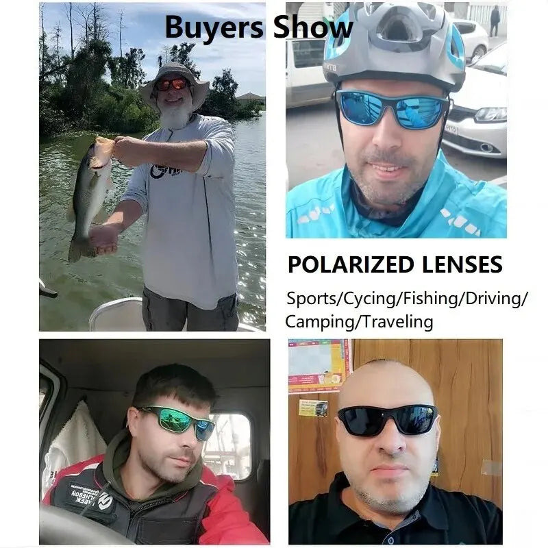 Lunettes de Soleil Polarisées Sport — Cyclisme Escalade Ski Pêche UV400