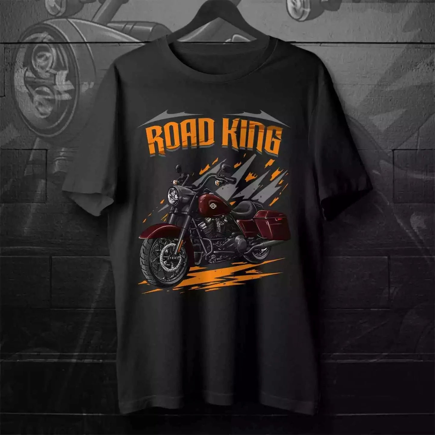 T-shirt moto — 100% coton, col rond, manches courtes, homme, streetwear