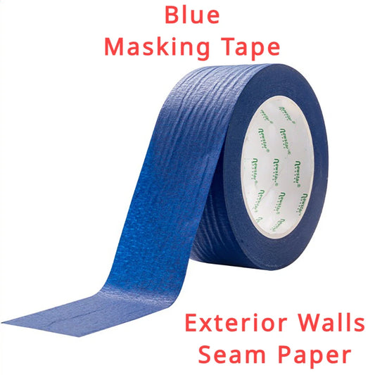 Set of 3 multi-surface masking tape rolls, 20m/roll, easy removal, safe for wall paint, crafts, art, construction, home