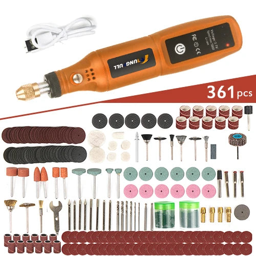 Minitaladro eléctrico USB, bolígrafo de grabado inalámbrico, recargable, herramientas Dremel, herramienta rotativa, taladro de mano inalámbrico, minipulidora