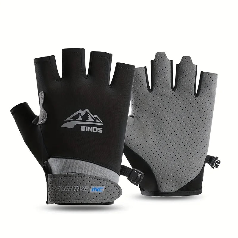 Gants de pêche respirants et légers, à doigts longs ou mi-doigts, optionnels et réutilisables, élastiques et confortables sans être trop serrés