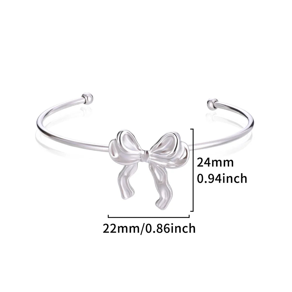 Bracelets d'ouverture à motif de bosse classique exquis pour femmes, manchette, couleur or, acier inoxydable, ornement à main, cadeau