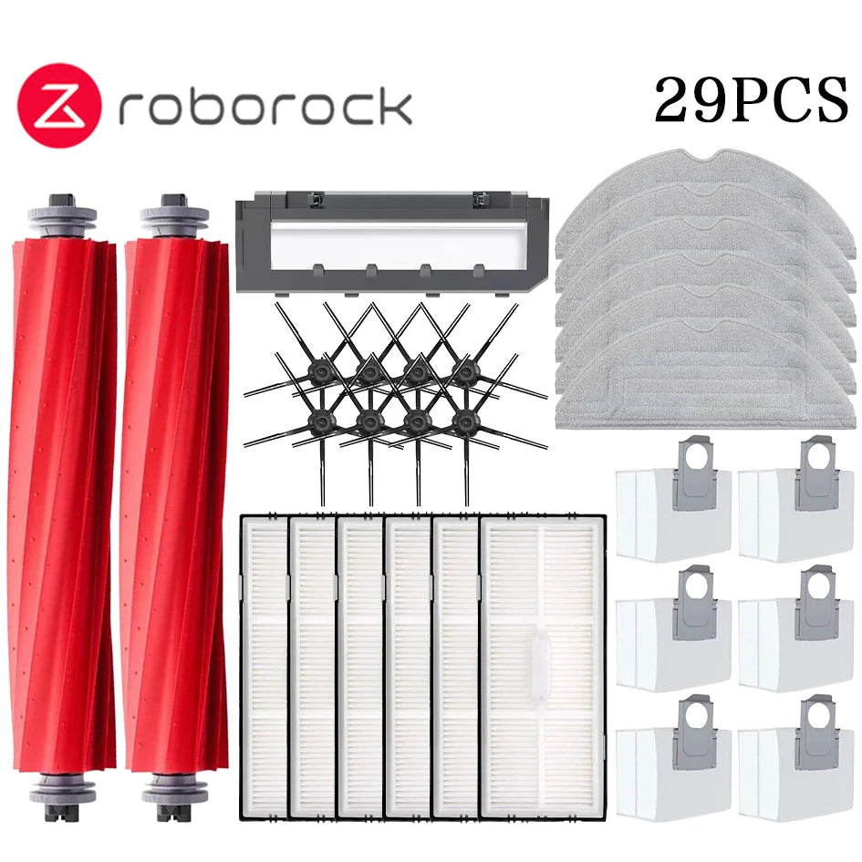 Accessoires pour aspirateur robot — brosse principale, filtre HEPA, vadrouilles, sac à poussière