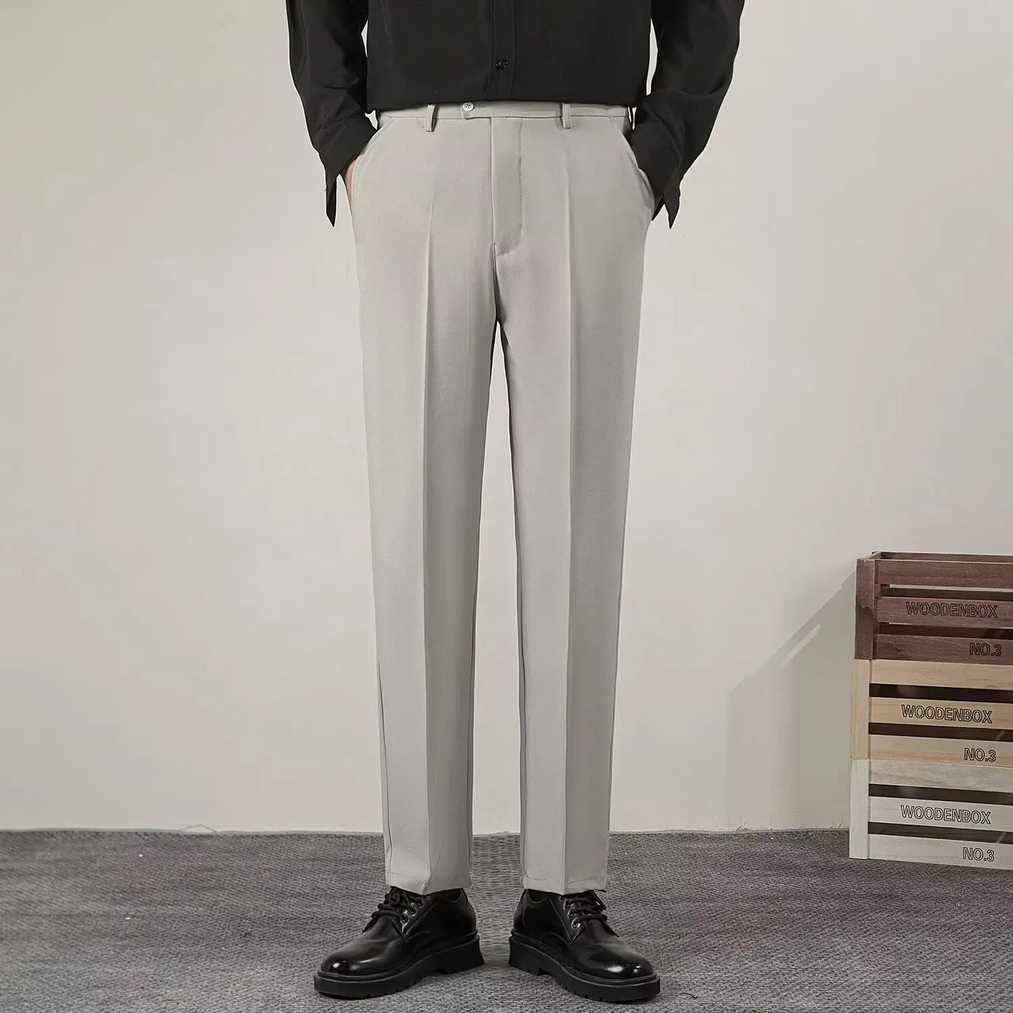 Pantalon d'été décontracté pour homme — coupe slim, style classique