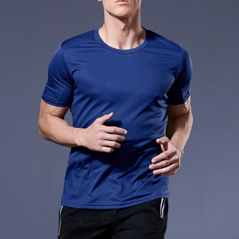 T-Shirt Sport Gym Séchage Rapide Homme — Course Musculation Brésil Jersey