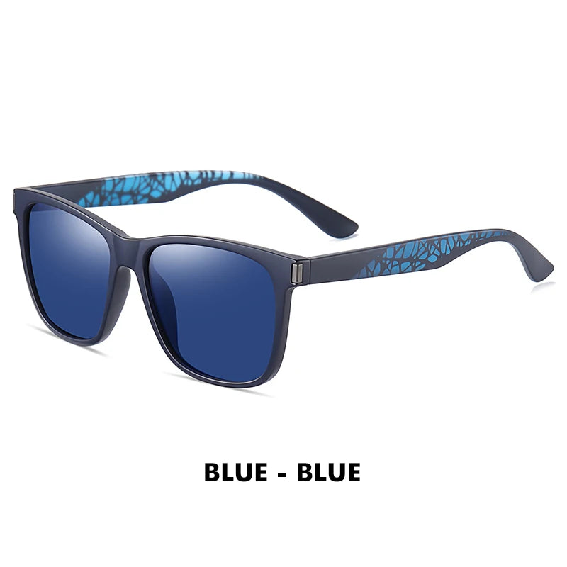 Classique Vintage lunettes de soleil polarisées homme mode léopard cadre rétro lunettes femme UV400 Anti-éblouissement lunettes de soleil homme