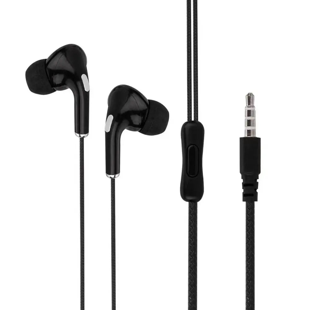High-definition wired earphones with microphone, in-ear control, portable sports headset, wired earphones for mobile in the morning, 3.5mm